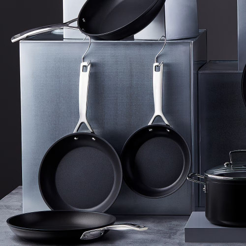 Sartén baja de aluminio antiadherente Le Creuset Negro