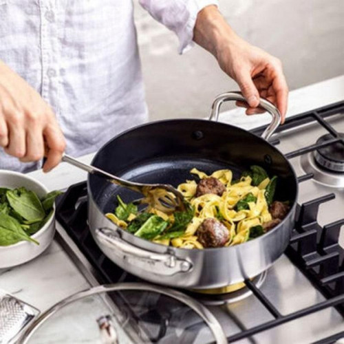 Sartén GreenPan Premiere Gourmet 26 cm Acero Inoxidable con Tapa