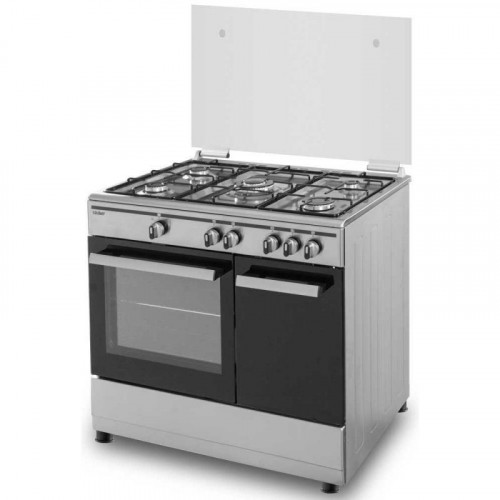 Sauber SCI5GB Cocina de Gas 5 Zonas + Horno Inox