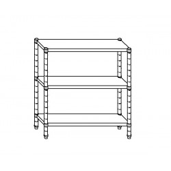 SC8069 Estante de acero inoxidable 304 80x40x150 cm