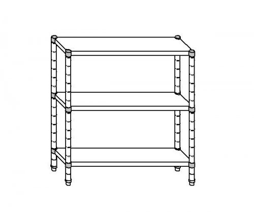 SC8069 Estante de acero inoxidable 304 80x40x150 cm