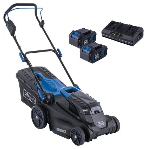 Scheppach 5911414400 Cortacésped inalámbrico 2x20V BC-MP380-X