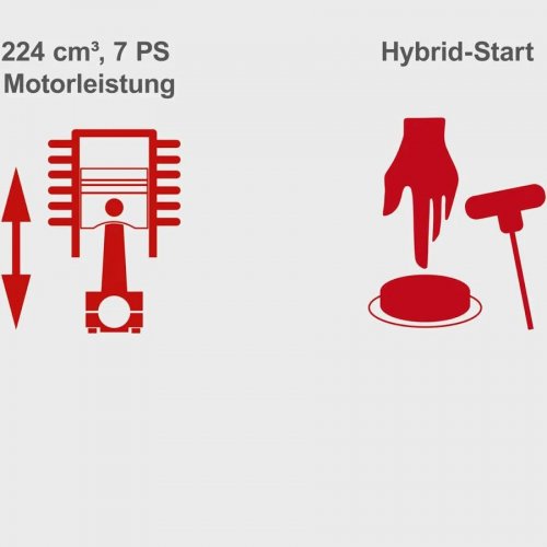 Scheppach Cortacésped de gasolina MS225-56E