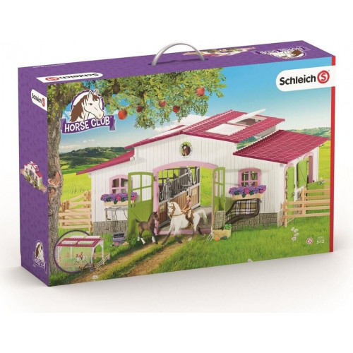 Schleich Picadero con amazona, caballos y accesorios