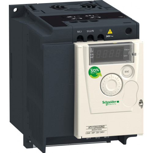 Schneider Electric ATV12 Variador de Velocidad Monofásico 200-240V 1,5kW (ATV12HU15M2)