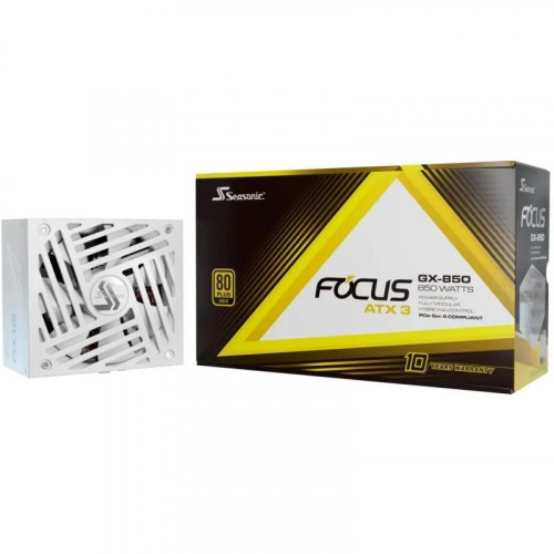 Seasonic Focus GX-850 White ATX 3 PCIe 5.1 850W 80 Plus Gold Modular