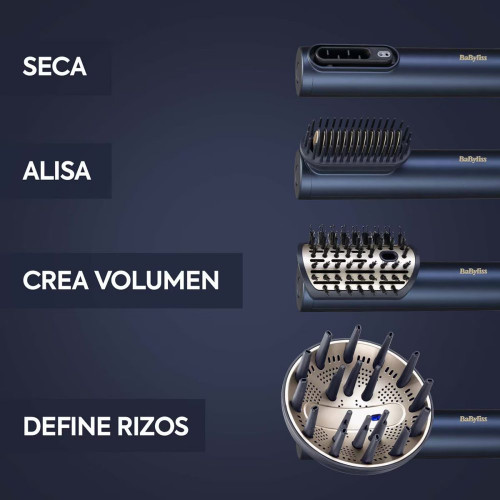 Secador Alisador Styler BaByliss Air Wand Edición Especial con Difusor cerámico Azul