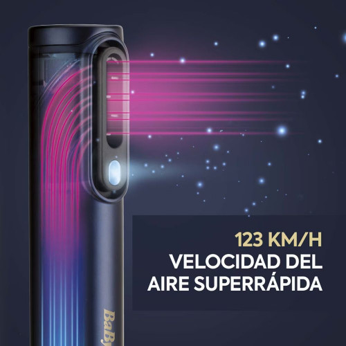 Secador Alisador Styler BaByliss Air Wand Edición Especial con Difusor cerámico Azul
