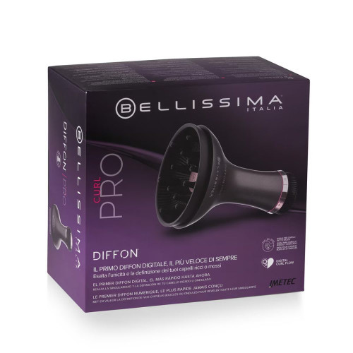 Secador de pelo Bellisima Diffon Pro Curl con Motor Digital Deep Purple / Soft Pink
