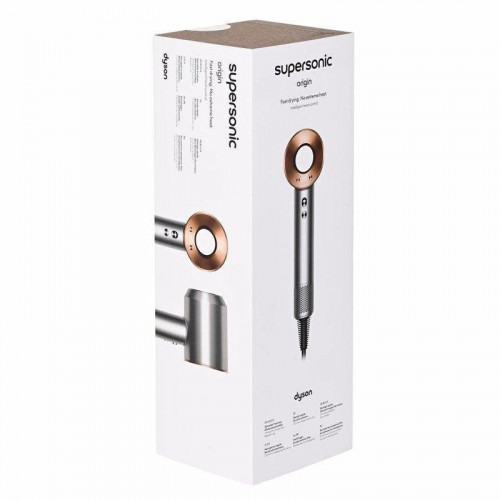 Secador de Pelo Iónico Dyson Supersonic Origin 1600W 4 Temperaturas 3 Velocidades Motor Digital Cobre y Níquel