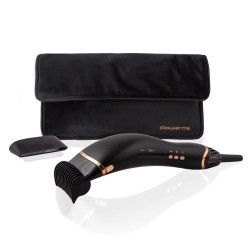 Secador de pelo Rowenta Air motion con efecto Coanda, diseño ergonómico y ligero, motor de alta velocidad Negro