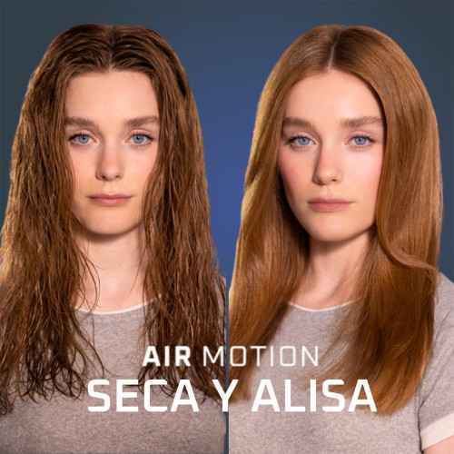 Secador de pelo Rowenta Air motion con efecto Coanda, diseño ergonómico y ligero, motor de alta velocidad Negro