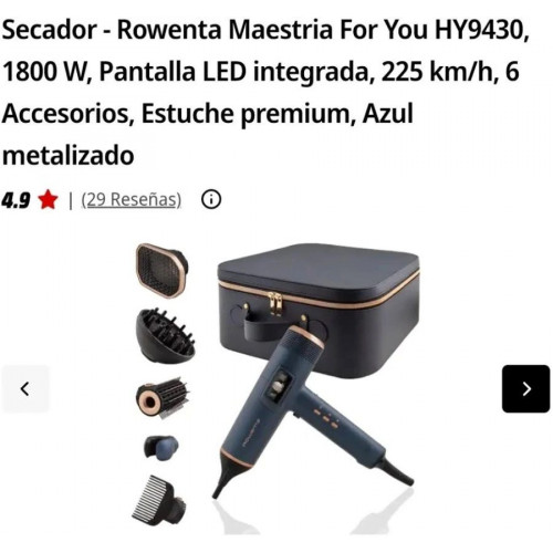 Secador Rowenta Maestria For You HY9430 1800 W Pantalla LED integrada