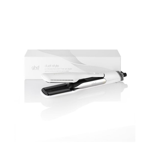 Secador y plancha de pelo 2 en 1 ghd duet blanca