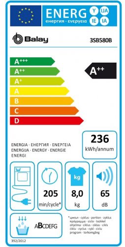 Secadora Bomba Calor Balay 3SB580B