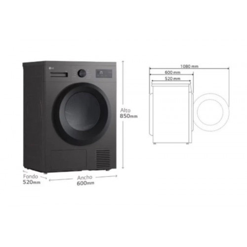 Secadora Bomba calor LG RHA1008NDK