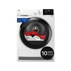 Secadora bomba de calor - AEG TR719G4PB, 9 kg, 10 programas, MixDry, Display LED, Blanco