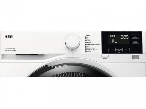 Secadora bomba de calor - AEG TR719G4PB, 9 kg, 10 programas, MixDry, Display LED, Blanco