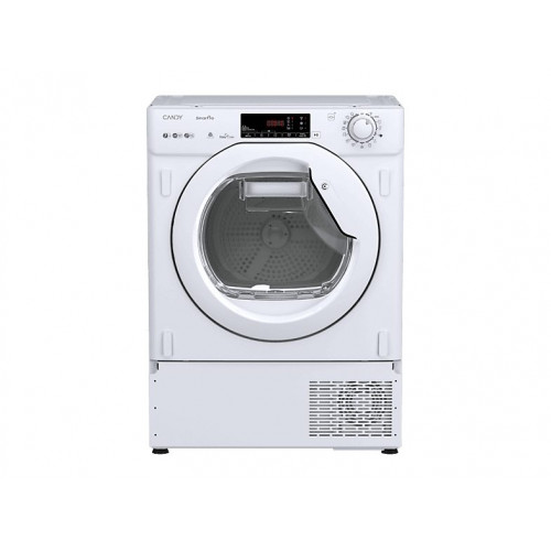 Secadora bomba de calor integrable - Candy BCTD H7A2TE-S, 7 kg, 15 programas, Smart check-up, Wi-Fi, Sin panelar