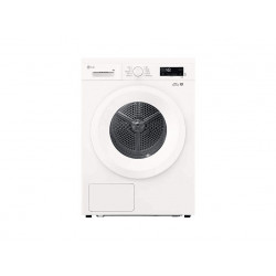 Secadora bomba de calor - LG RHX1009NWH, 9 kg, 10 Programas, ThinQ (Wi-Fi), Bomba de calor Dual, Blanco marfil