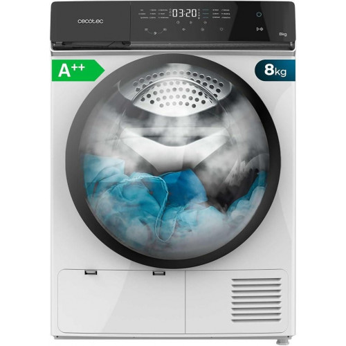 SECADORA CECOTEC 8 KG BOMBA DE CALOR CLASE E