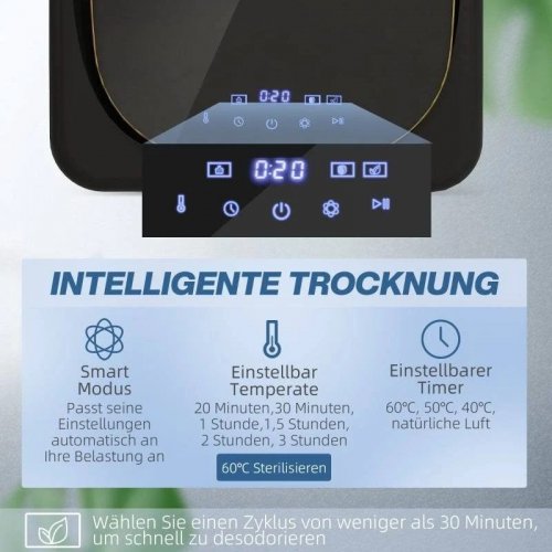 Secadora compacta 4 kg 800 w 6 programas pantalla led táctil