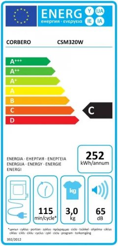 Secadora Corbero csm320w