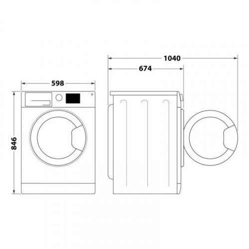 Secadora de bomba de calor Whirlpool C WD 94M WBS SPT 9 kg Clase C display táctil