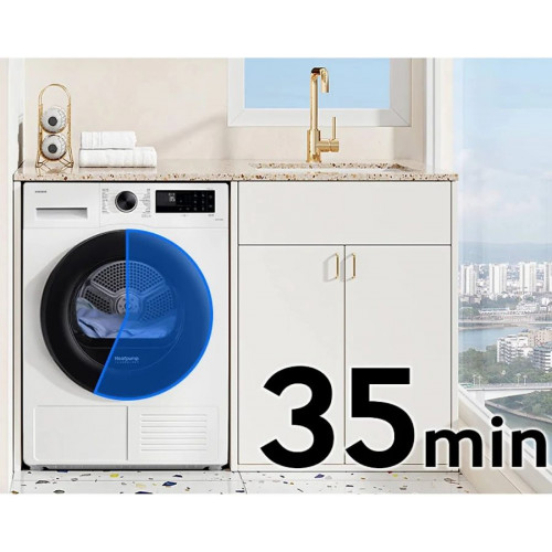 Secadora de Ropa Samsung dv90dg52a0aeep con Bomba de calor de 9 kg
