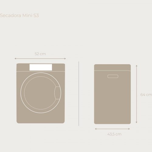 Secadora Evvo Mini S3 de 3kg
