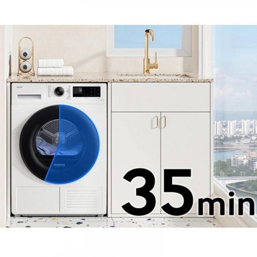 Secadora Samsung DV90DG52A0AEEP 9kg Bomba de Calor Puerta Reversible Wi-Fi Acero Inoxidable