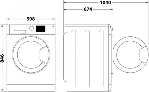 Secadora Whirlpool C WD 94M WBS SPT – Bomba de Calor