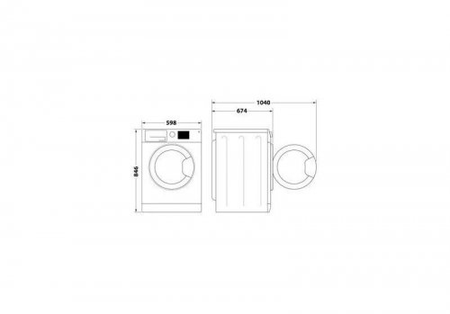 Secadora Whirlpool C WD 94M WBS SPT – Bomba de Calor