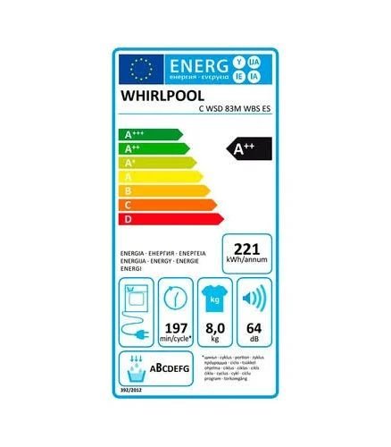 Secadora Whirlpool C WSD 83M WBS ES – bomba de calor