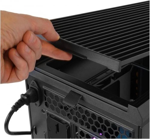 Semitorre ATX cristal curvo NOX Hummer Anvil ARGB Negro
