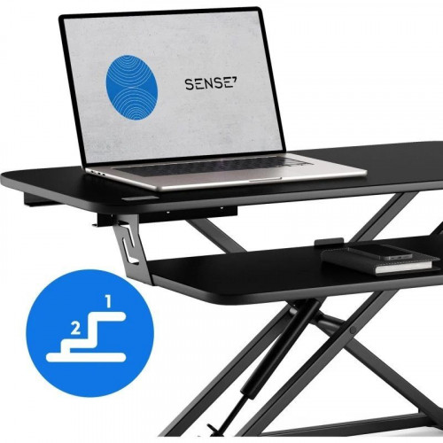 SENSE7 Convertidor de Oficina Soporte para Ordenador Portátil 81x40 Negro