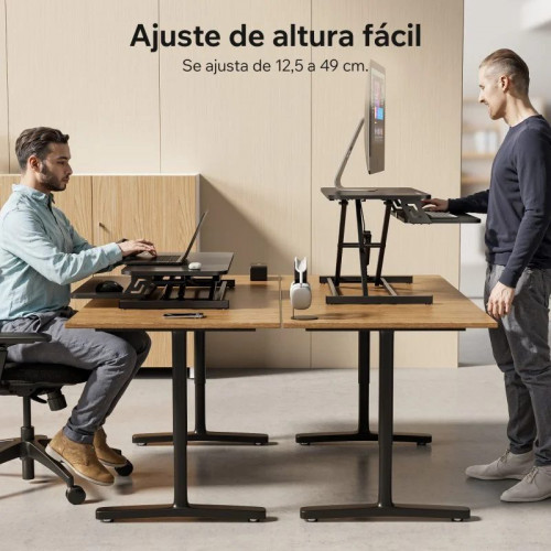 SENSE7 Convertidor de Oficina Soporte para Ordenador Portátil 81x40 Negro