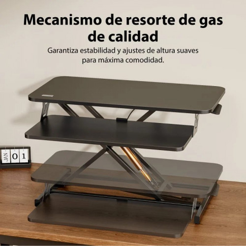 SENSE7 Convertidor de Oficina Soporte para Ordenador Portátil 81x40 Negro