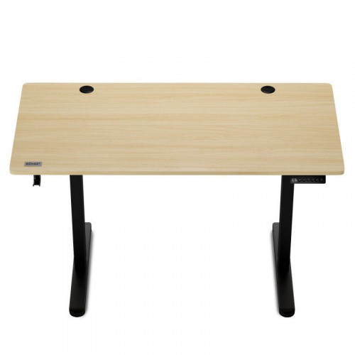 SENSE7 Nojo Escritorio Regulable Eléctrica con Motor 120x60 Negro/Marrón claro