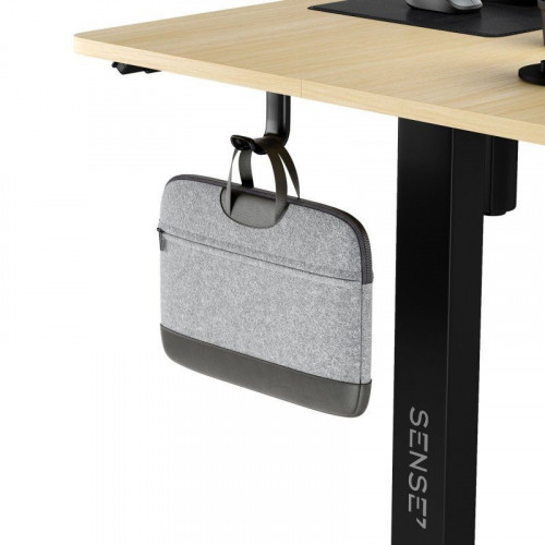 SENSE7 Nojo Escritorio Regulable Eléctrica con Motor 120x60 Negro/Marrón claro
