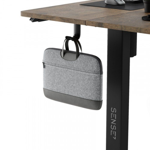 SENSE7 Nojo Escritorio Regulable Eléctrica con Motor 120x60 Negro/Marrón oscuro