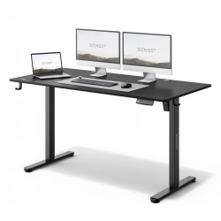 SENSE7 Nojo Escritorio Regulable Eléctrica con Motor 140x70 Negro