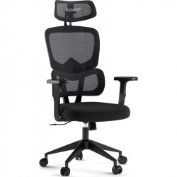 SENSE7 Veno Silla de Escritorio Ergonómico Ajustable Transpirable Negra