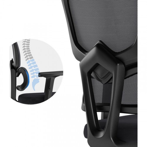 SENSE7 Veno Silla de Escritorio Ergonómico Ajustable Transpirable Negra