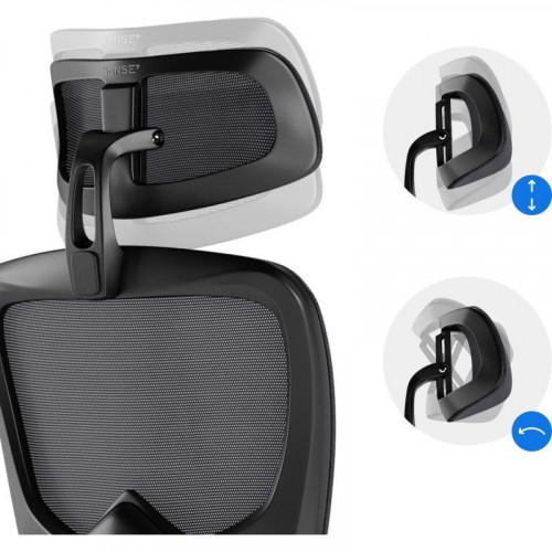 SENSE7 Veno Silla de Escritorio Ergonómico Ajustable Transpirable Negra