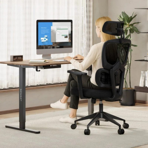 SENSE7 Veno Silla de Escritorio Ergonómico Ajustable Transpirable Negra