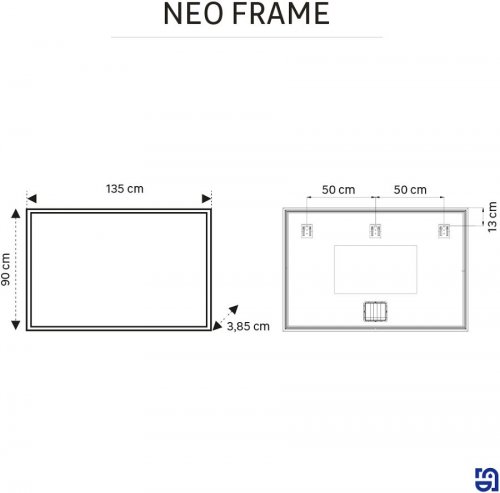 SENSEA Espejo de baño con luz led New frame