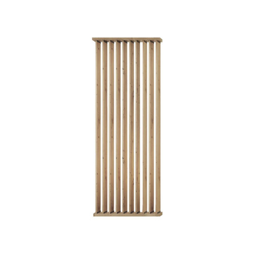 Separador de ambiente recortable madera roble lamas giratorias medida 50x250cm