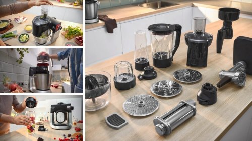 Serie 6 Robot de cocina con báscula 1600 W Negro, Acero inoxidable
