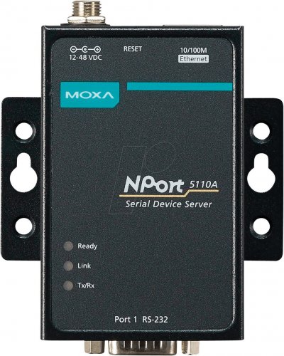 Servidor de dispositivos, 1 RJ45, 1 RS-232, DB9
